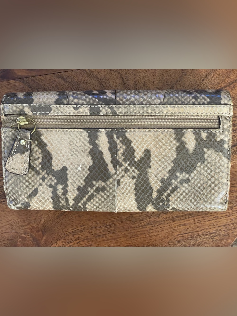 COACH SOHO Python Embossed Leather Tri-Fold Continental Wallet - Picture 2 of 11